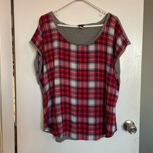 Torrid Plaid Lightweight Top - Size 1X